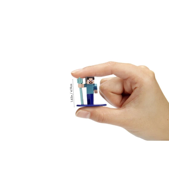 Dickie Toys Minecraft kovové sběratelské nanofigurky, sada 12 ks