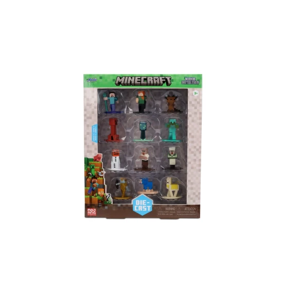 Dickie Toys Minecraft kovové sběratelské nanofigurky, sada 12 ks