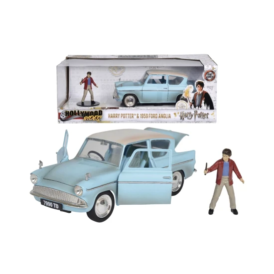 Harry Potter Auto Ford Anglie 1959 1:24 s figurkou Harryho Pottera