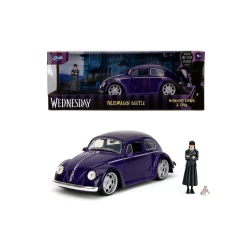 Wednesday auto 1972 VW Beetle 1:24 a figurka Wednesday Wednesday auto 1972 VW Beetle 1:24 a figurka Wednesday