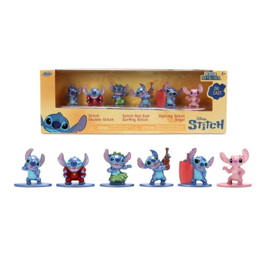 Stitch Kovové sběratelské nanofigurky 6 ks