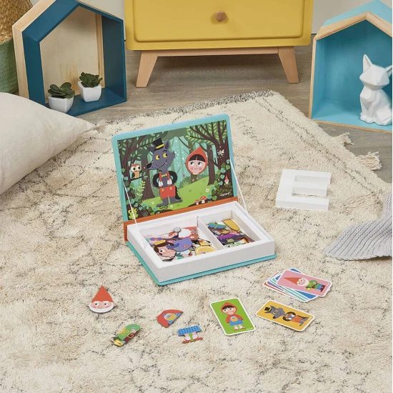 Magnetická kniha pro děti: Skládejte a tvořte vlastní pohádkové postavičky.