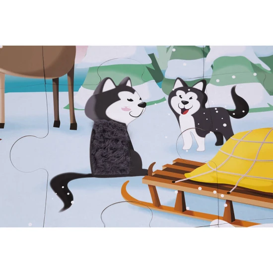 Dotykové puzzle Život na ledě 20ks