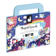 Magnetické puzzle v kufříku Jednorožci 24 ks
