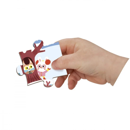Janod Magnetické puzzle v kufříku Roční období 36 ks