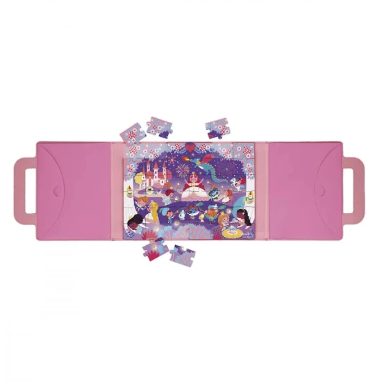 Janod Magnetické puzzle v kufříku Princezny 36 ks