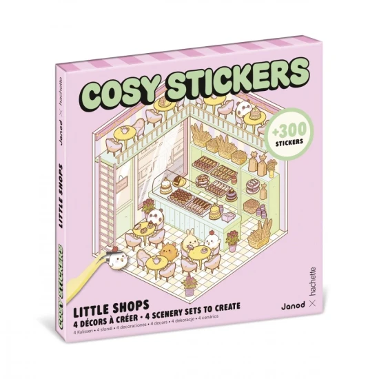 Janod Samolepky Cosy Stickers Minisvět Obchůdky