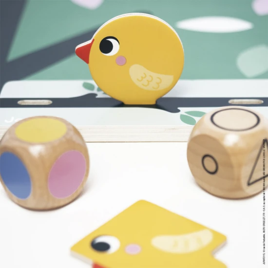 Janod Hra Ptáčci Didaktik Hra Ptáčci Didaktik – vzdělávací dřevěná hra pro třídění barev, tvarů a velikostí pro děti