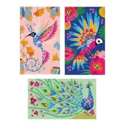 Kreativní sada Třpytivé obrázky se štrasovými korálky Ptáček