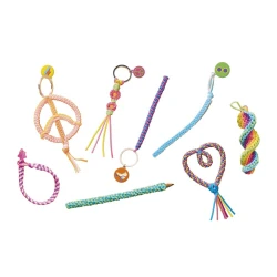 Kreativní sada Tvoříme s bužírkami Scoubidou Mír a láska