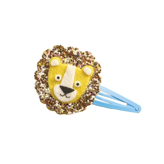 Janod Výroba šperků Sponky do vlasů Exotická zvířata 6 ks Kreativní sada pro výrobu sponek do vlasů s exotickými zvířaty