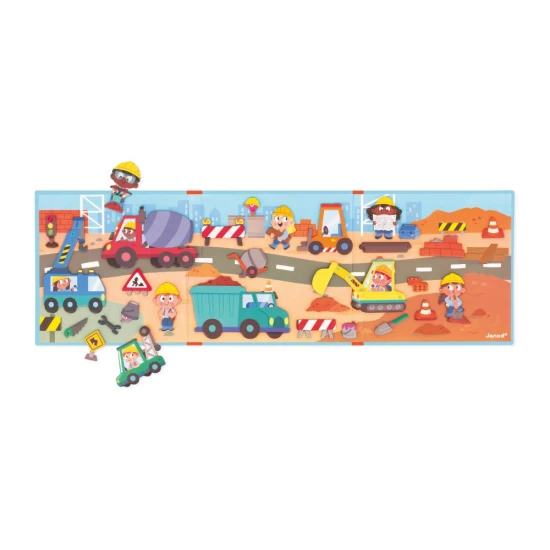 Magnetické příběhy pro děti na stavbě od Janod.