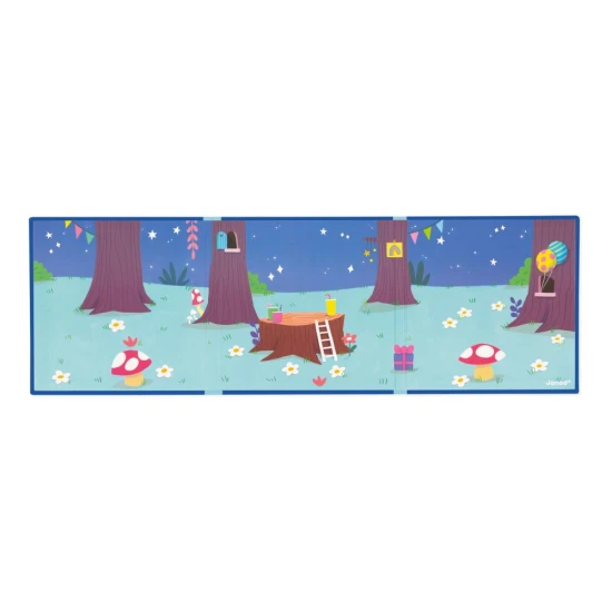 Magnetické příběhy pro děti o narozeninové párty se zvířátky od Janod.