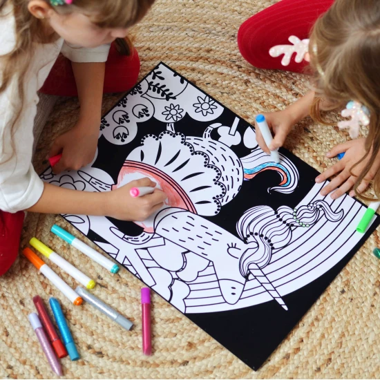 Maxi Sametové malování Jednorožec Tookyland