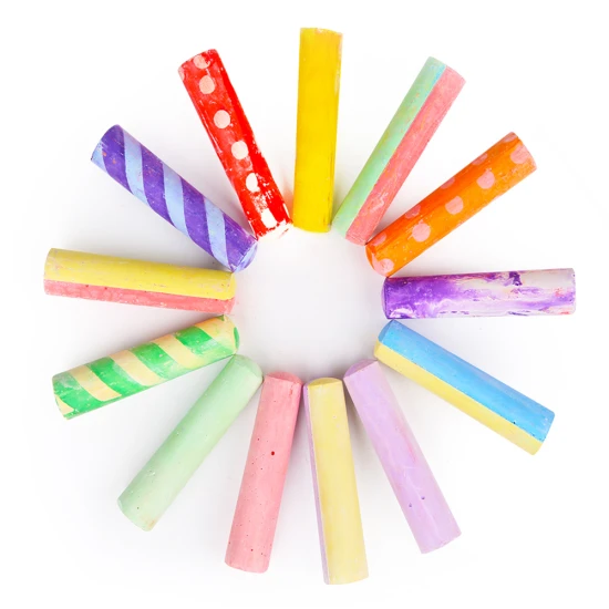 Jarmelo chodníkové křídy 24 ks – barevné křídy se 2 držáky, omyvatelné a bezpečné pro děti