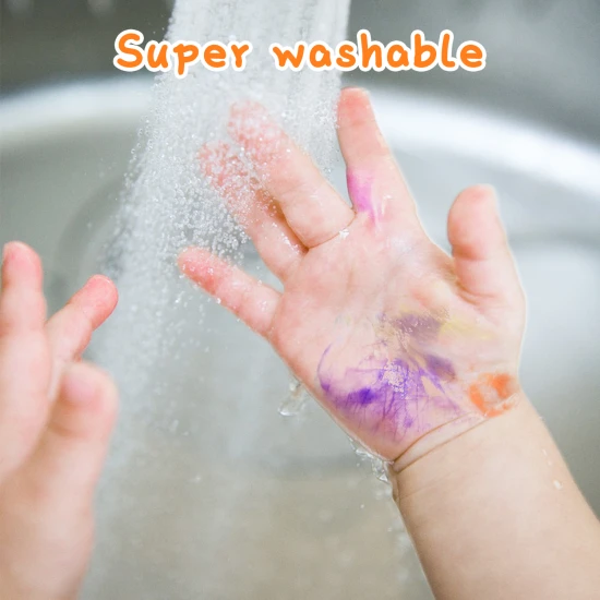 Jarmelo prstové barvy – sada 10 tubek netoxických barev ideální pro děti od 2 let