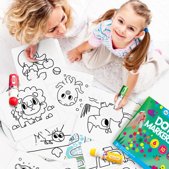 Jarmelo barvy v tubě – sada 6 omyvatelných a netoxických barev s pěnovým aplikátorem