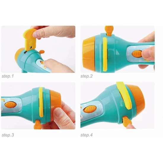 Jarmelo pohádková promítací baterka – stínové divadlo s projektorem, 5 disků, 11 stínových loutek a pohádková knížka