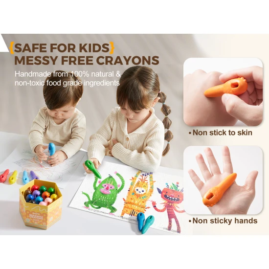 Jarmelo První voskovky ze včelího vosku 12 ks Jarmelo voskovky ze včelího vosku – 12 ks v pevné krabičce, barevné, hravé a bezpečné pro děti