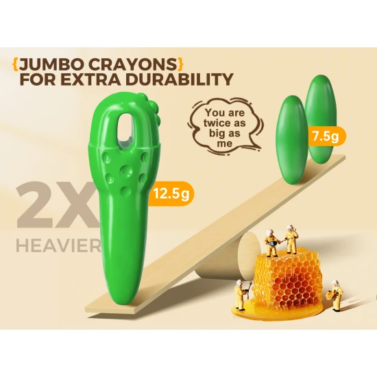 Jarmelo První voskovky ze včelího vosku 12 ks Jarmelo voskovky ze včelího vosku – 12 ks v pevné krabičce, barevné, hravé a bezpečné pro děti