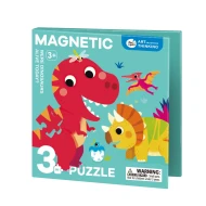 Magnetické svítící puzzle 3v1 Dinosauři