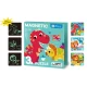 Magnetické svítící puzzle 3v1 Dinosauři