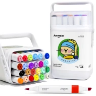 Oboustranné fixy se dvěma hroty v boxu 24 ks