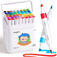 Oboustranné fixy se dvěma hroty v boxu 48 ks