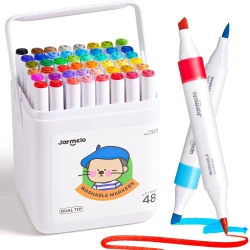 Oboustranné fixy se dvěma hroty v boxu 48 ks