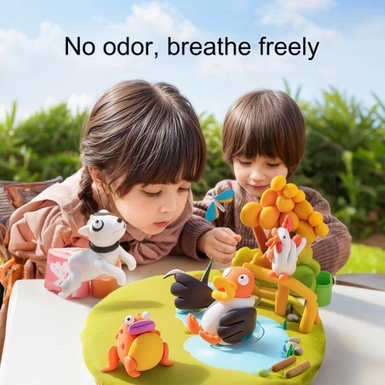 Jaro Melo modelovací hmota v boxu – sada 12 barev, netoxická modelovací zábava pro děti