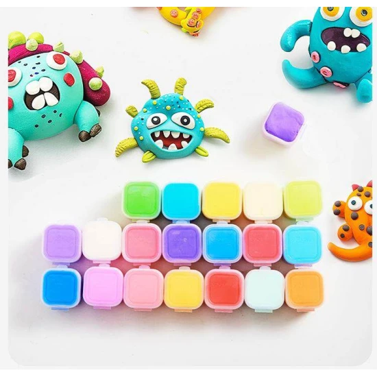 Jarmelo modelovací hmota v kapsulách 24 ks – kapsle a barevnou, jemnou, elastickou modelovací hmotou pro děti