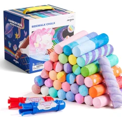 Křídové chodníkové Jumbo se 2 držáky 36 ks