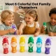 Jarmelo Barvy v tubě s omalovánkami Dot Family 6 ks – model JA99537