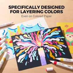 Vivid layered Fixy Omyvatelné 24 ks