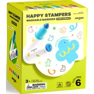 Omyvatelné fixy s razítky Happy Stampers Farma 6 ks