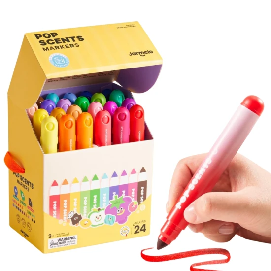 Jarmelo Fixy Smyvatelné s vůní – sada 24 barev