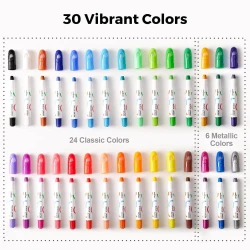 Temperové barvy v tyčince Umývatelné 30 ks