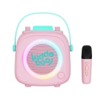 Bluetooth Karaoke set mikrofon a reproduktor KidsVoice Pink