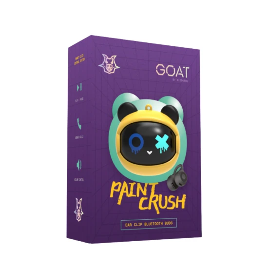 Bezdrátová dětská sluchátka do uší GOAT Paintcrush žlutá