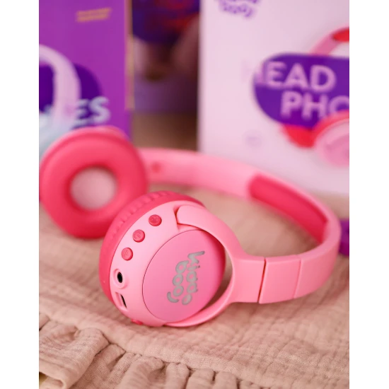 Kiddoboo Bezdrátová dětská sluchátka Flamingo Pink Detské bezdrôtové slúchadlá Kiddoboo Flamingo Pink s LED svetlom a kvalitným zvukom – bezpečné a štýlové slúchadlá pre deti od 6 rokov.