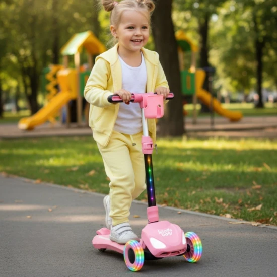 Elektrická koloběžka Trecyclo Pink tříkolová dětská e-koloběžka