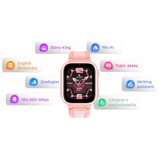 Dětské chytré hodinky Kiddoboo x Lagenio WatchMe AI K10 4G Pink