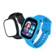 Dětské smart hodinky Kiddoboo x Lagenio Watch 4G v modro-černé barvě s displejem, kamerou a SOS funkcí – bezpečný a hravý doplněk pro děti.