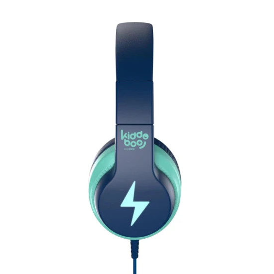 Kiddoboo dětská sluchátka Blue Sky v příjemné modré barvě s omezením hlasitosti a pohodlným designem pro děti od 6 let.