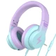 Kiddoboo dětská sluchátka Lilac v jemné fialové barvě s omezením hlasitosti a pohodlným designem pro děti od 6 let.