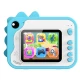 Kiddoboo FotoFun 2 Dino Blue dětský fotoaparát - modrý fotoaparát s okamžitým tiskem pro děti, s barevnými fixy a zábavnými fotorámečky.