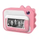 Kiddoboo FotoFun 2 Dino Pink dětský fotoaparát - růžový fotoaparát s okamžitým tiskem pro děti, s barevnými fixy a zábavnými fotorámečky.