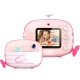 Kiddoboo FotoFun 2 Whale Pink dětský fotoaparát - růžový fotoaparát s okamžitým tiskem pro děti, s barevnými fixy a zábavnými fotorámečky.