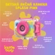 Kiddoboo Splash Pink dětská akční kamera - růžová vodotěsná kamera s otočným fotoaparátem a příslušenstvím pro malé dobrodruhy.