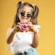 Kiddoboo Splash Pink dětská akční kamera - růžová vodotěsná kamera s otočným fotoaparátem a příslušenstvím pro malé dobrodruhy.